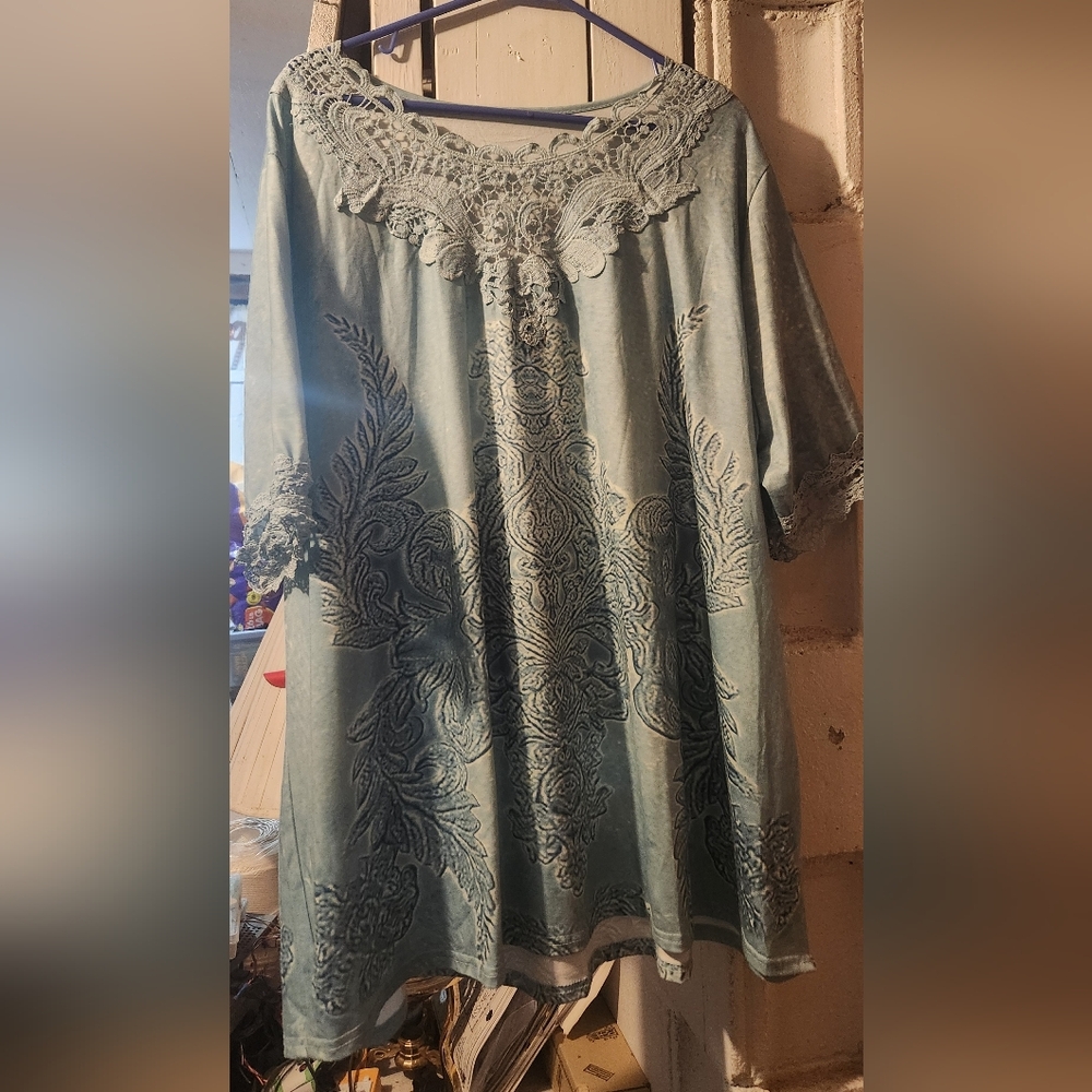 Elegant Lace Embroidered Top